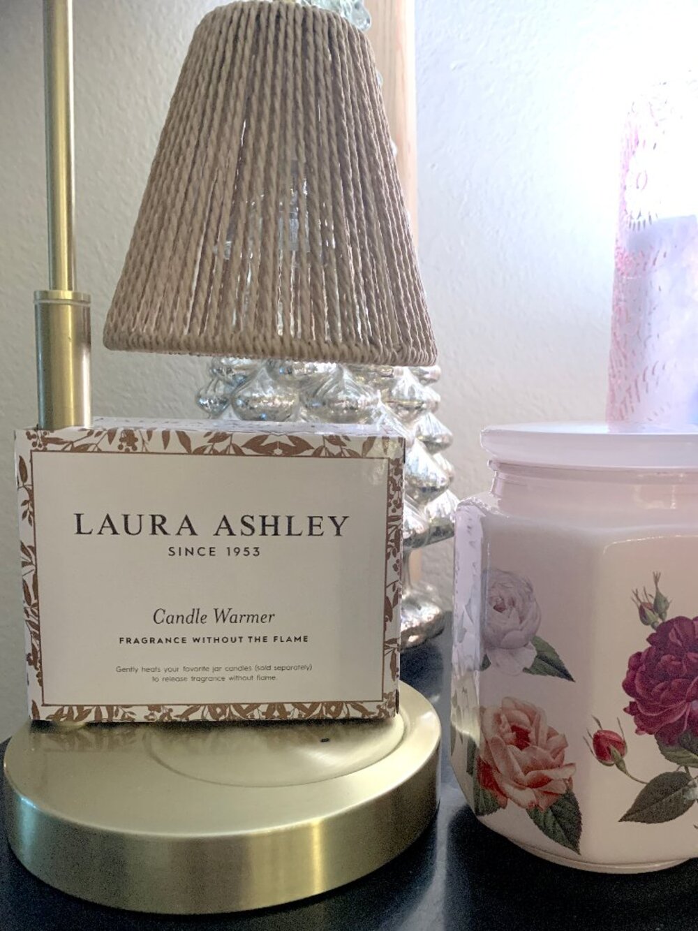 NWT Laura Ashley Candle Warmer with Citrus Candle